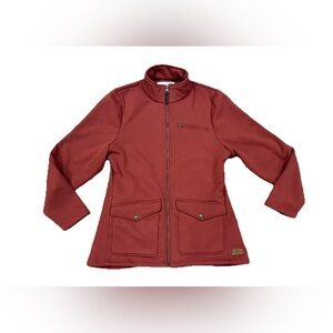 CC Filson Jacket Coat Women Moleskin Fleece Full Zip Size Medium Copper Rust